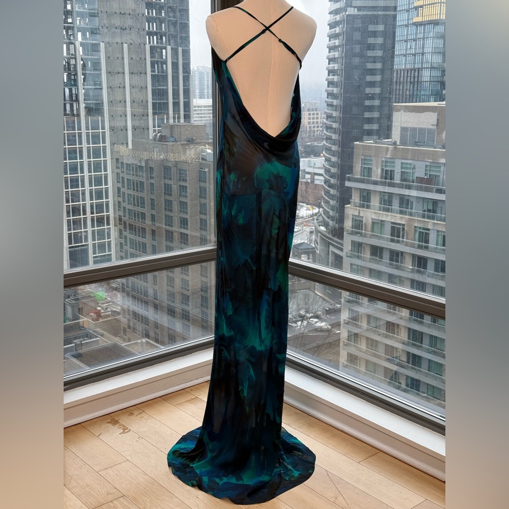 🆕 RAT & BOA 🧿 NWOT Rafinha Maxi Dress, Blue Green, Sz L US 8 - Picture 9 of 16